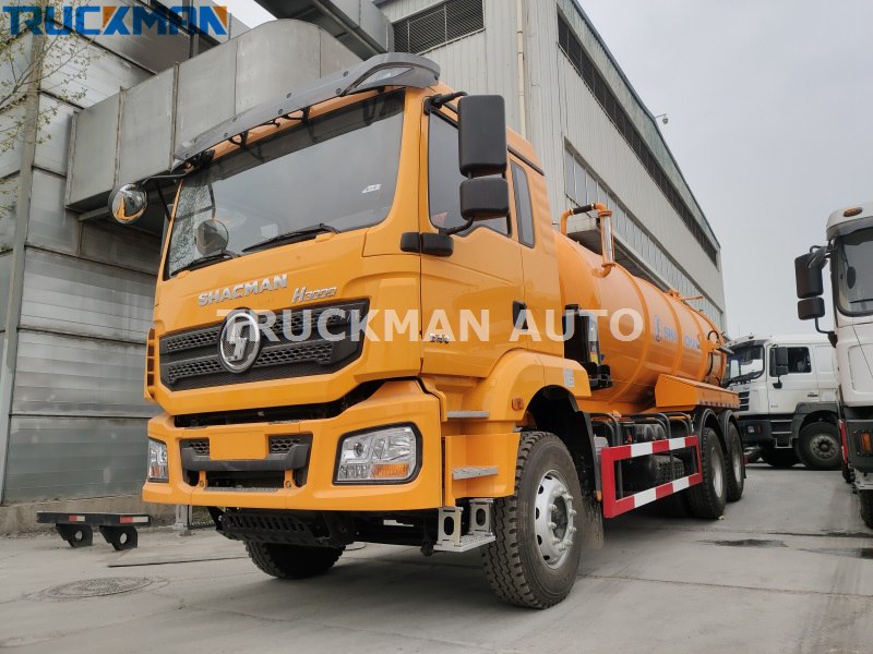 Wheels Shacman H Cbm Vacuum Sewage Truck