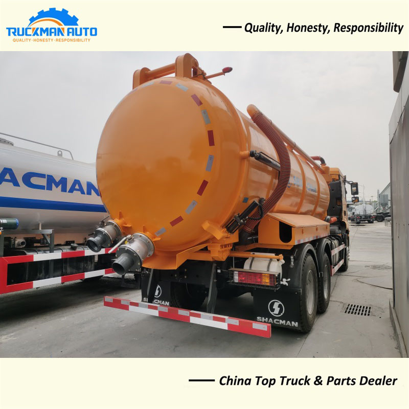 Wheels Shacman H Cbm Vacuum Sewage Truck